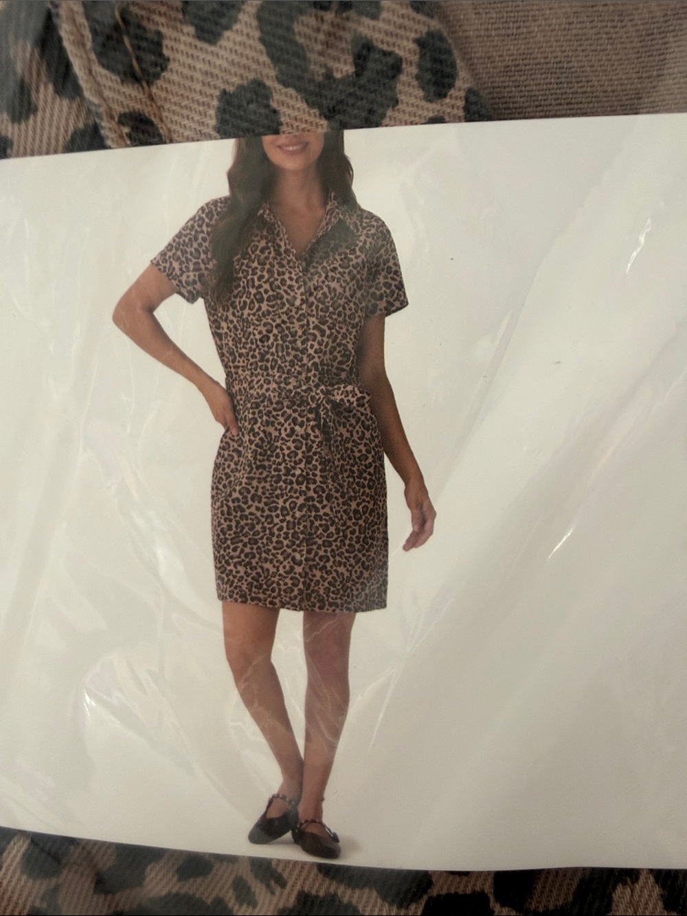 Frye Leapard Dress 100% Cotton - Picture 3 of 4